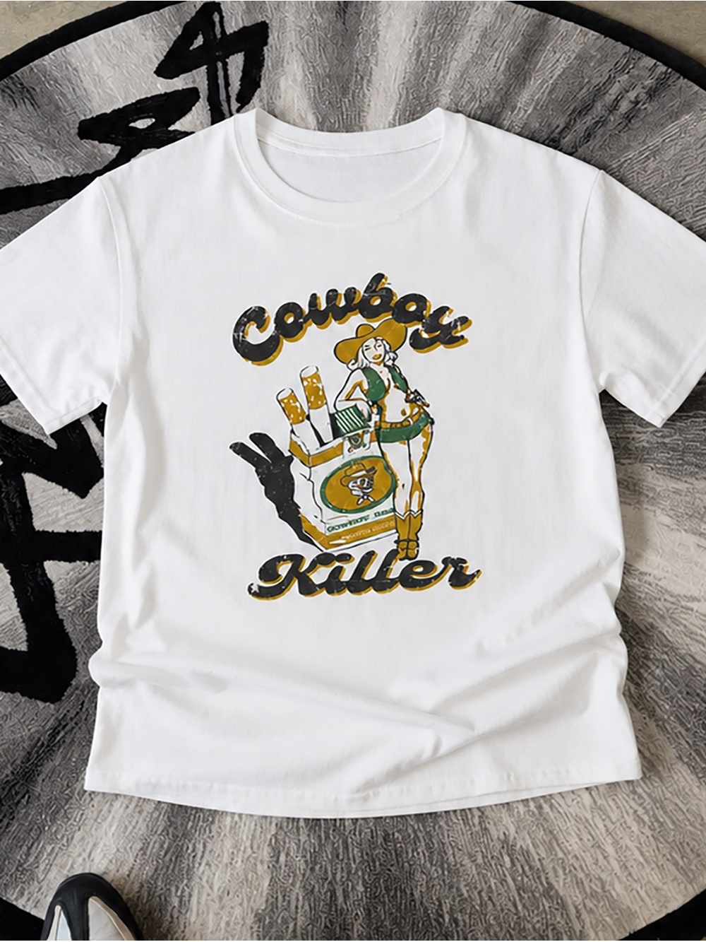 Cowboy Killer Shirt, Retro Western Cowgirl Graphic Tee Unisex